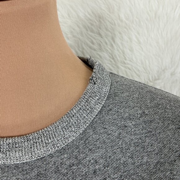 The Great. Heather Gray & Green Track Bears Cropped Sweatshirt Size 1 US S - Picture 2 of 7